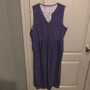 Vintage/Thrift Midi Button up Summer Dress